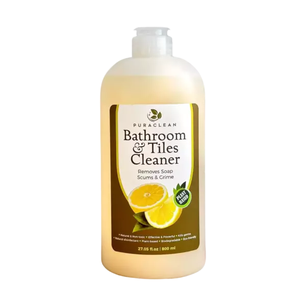 <font size="3">Lemon Peel</font><br><font size="5" color="black">Bathroom & Tiles Cleaner</font>